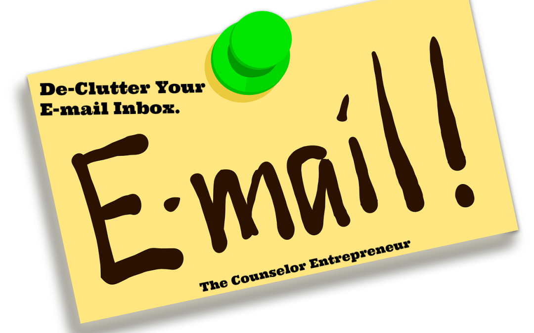 De-clutter Your E-mail Inbox!  Follow These Instructions.